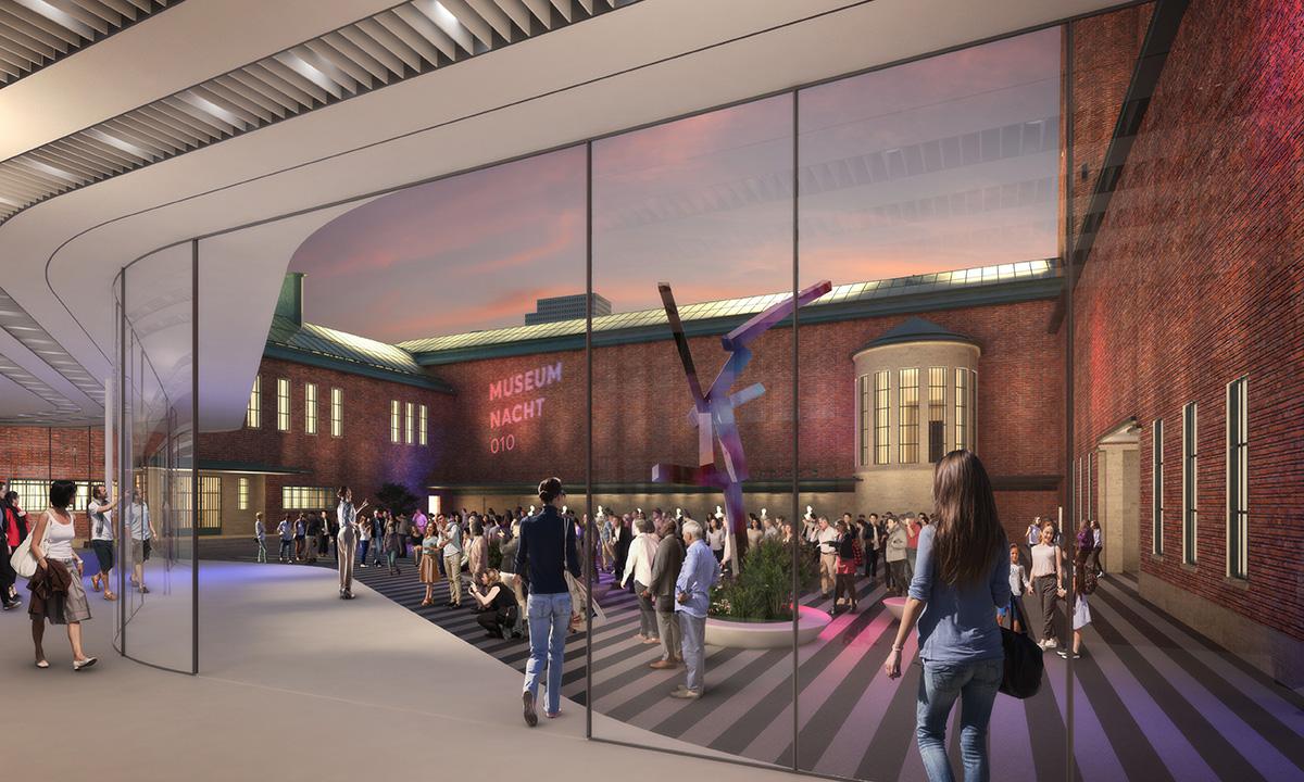 Mecanoo adds new transparent wing to Museum Boijmans van Beuningen in Rotterdam