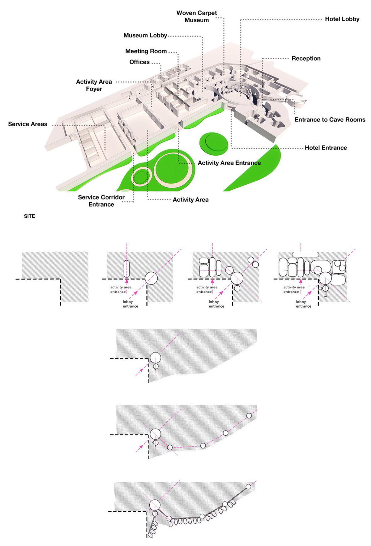 GAD creates carved-out spaces for spa hotel on an abandoned quarry in Cappadocia, Turkey