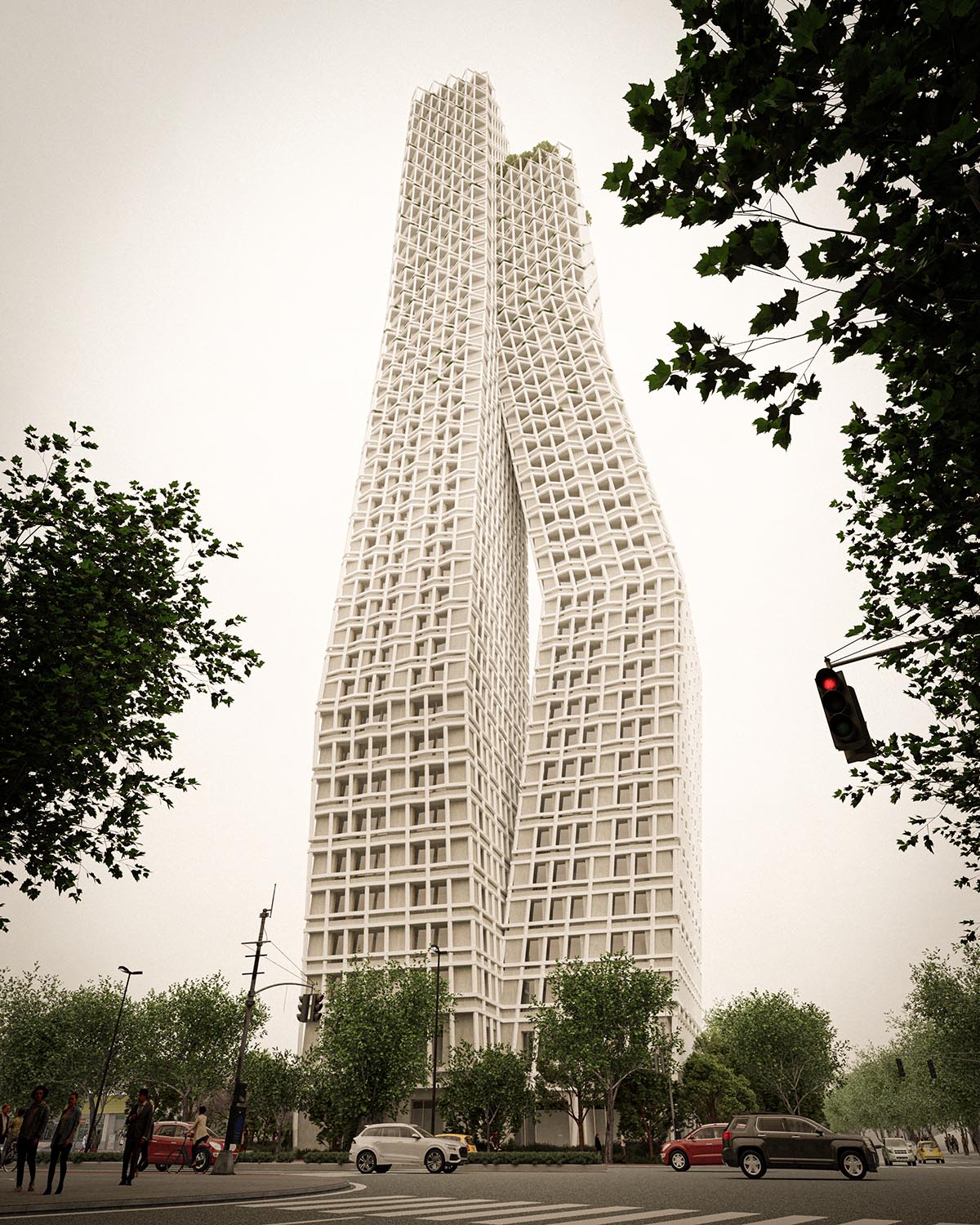 OODA unveils design for dancing Bond Towers for Tirana