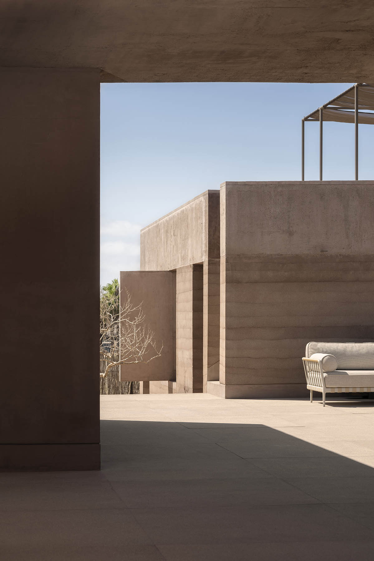 Rammed earth guesthouse by PPAA blends Mexican and Danish influences in Todos Santos
