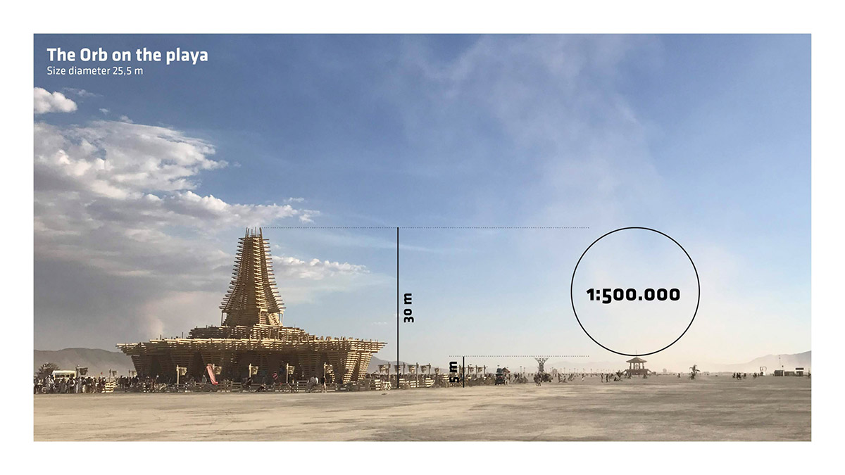 Bjarke Ingels and Jakob Lange launch crowdfunding to install a mirrored sphere at Burning Man