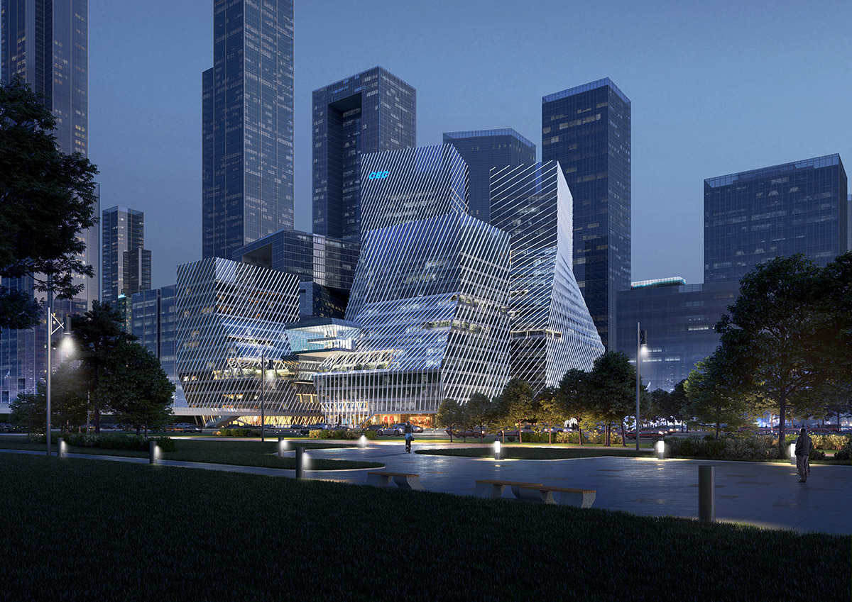 HYP-ARCH releases its design proposal for Shenzhen Bay Headquarter in China