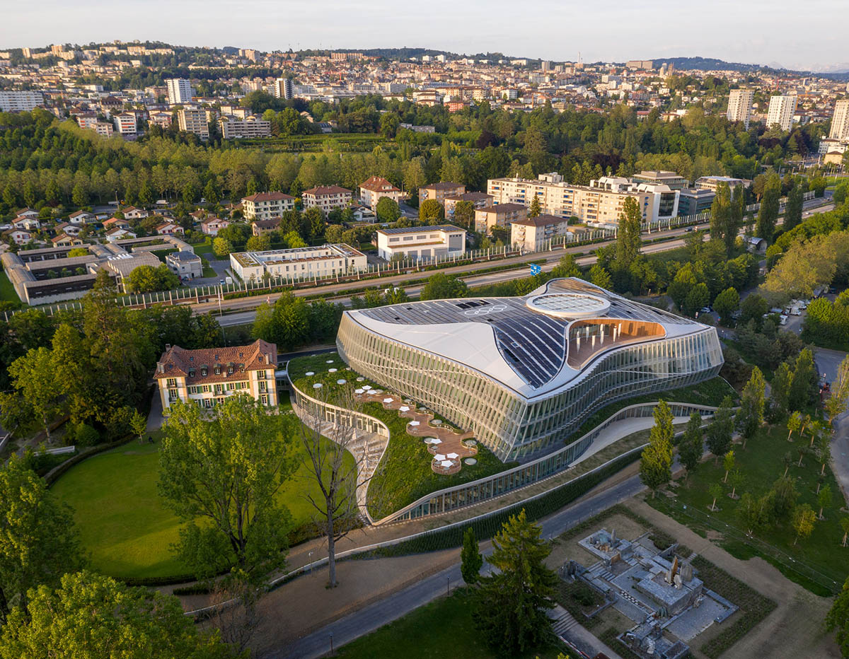 3XN completes sinuous Olympic House in Lausanne, Switzerland