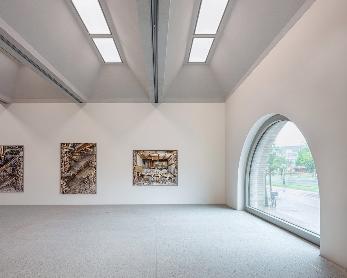 Museum De Lakenhal gets new extension featuring zigzagging brick facade in Leiden