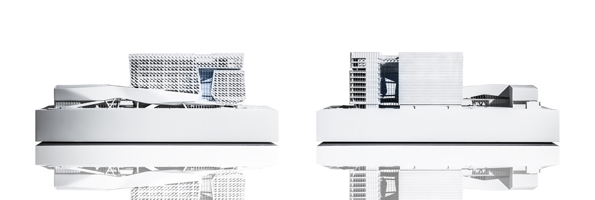 Thom Mayne proposes folded-volume and parametrically shaped facade for Kolon’s Future Research Park