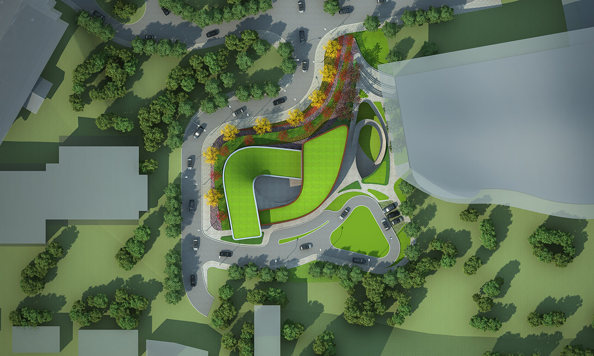 Group GSA unveils plans for curled Four Season Town reception Center in Beijing