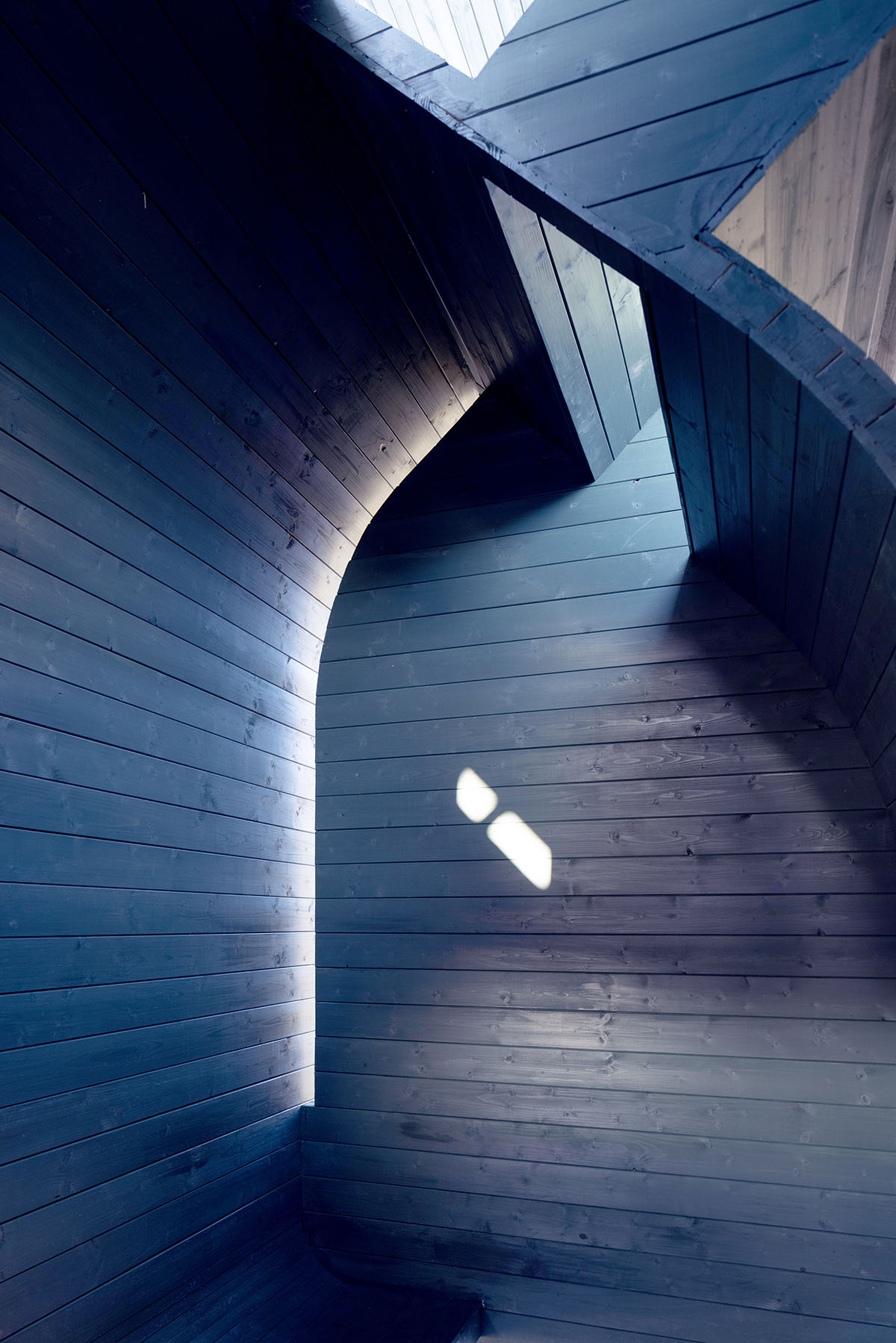 Various elements of human behavior inform black-clad wooden pavilion designed by LIN Architects 
