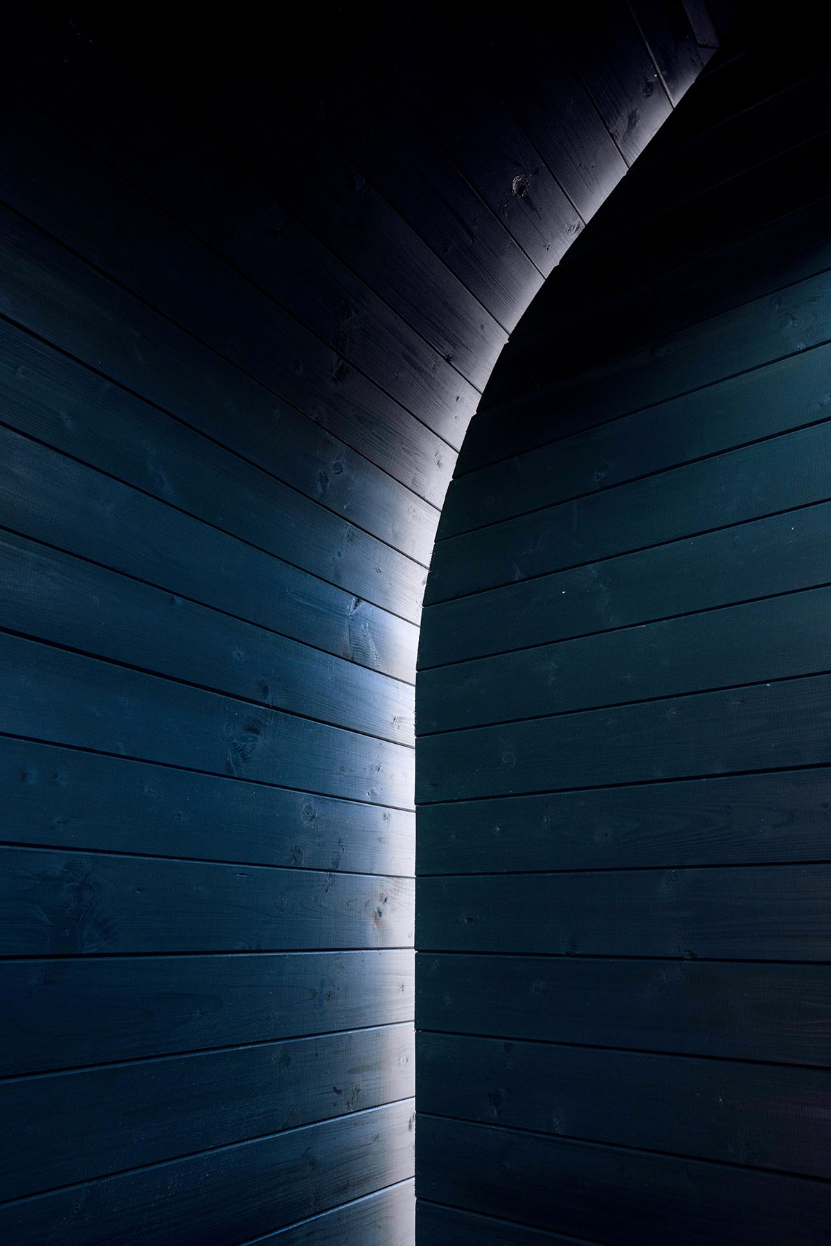 Various elements of human behavior inform black-clad wooden pavilion designed by LIN Architects 