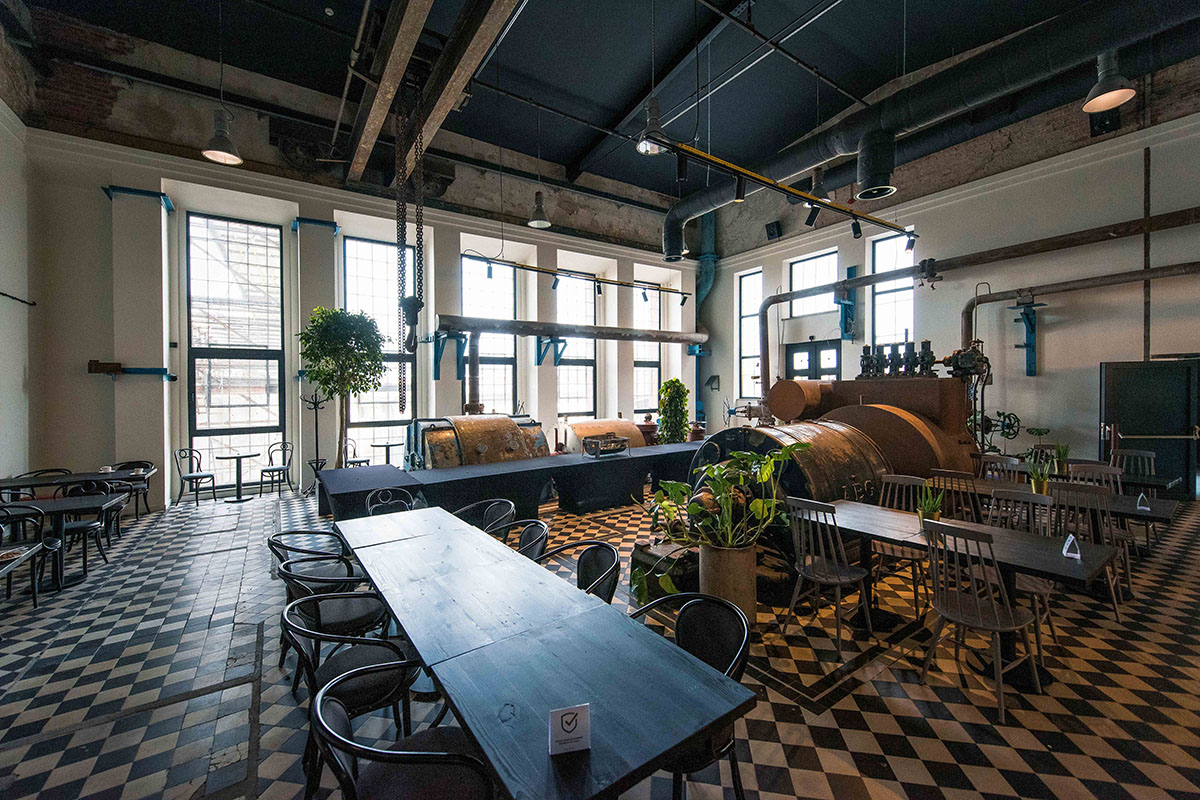 Bulak Projekt transforms former sugar factory into hotel complex with industrial look in Poland  