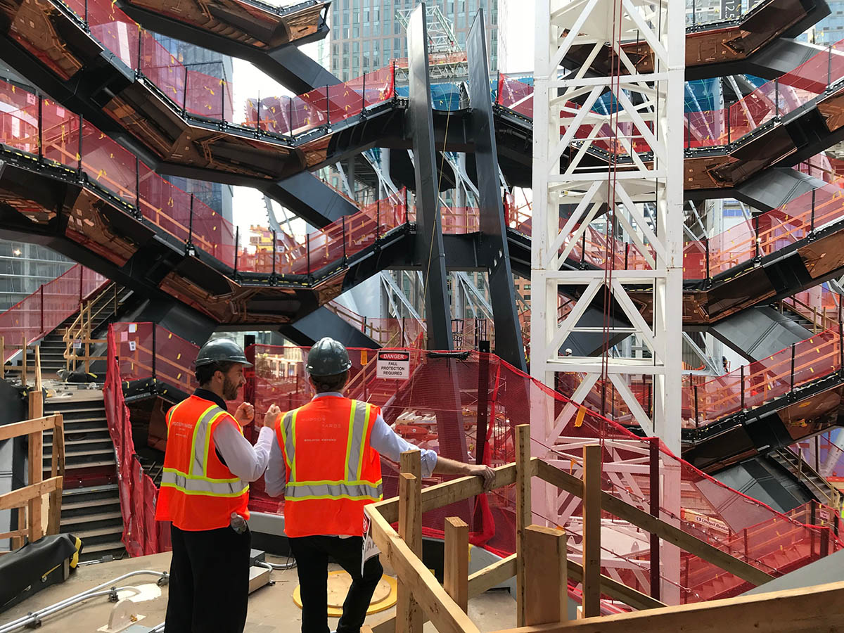 First images show Thomas Heatherwick’s sculptural Vessel takes shape at Hudson Yards