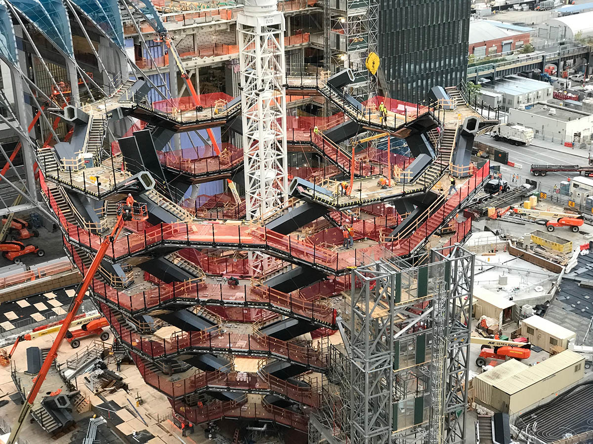 First images show Thomas Heatherwick’s sculptural Vessel takes shape at Hudson Yards