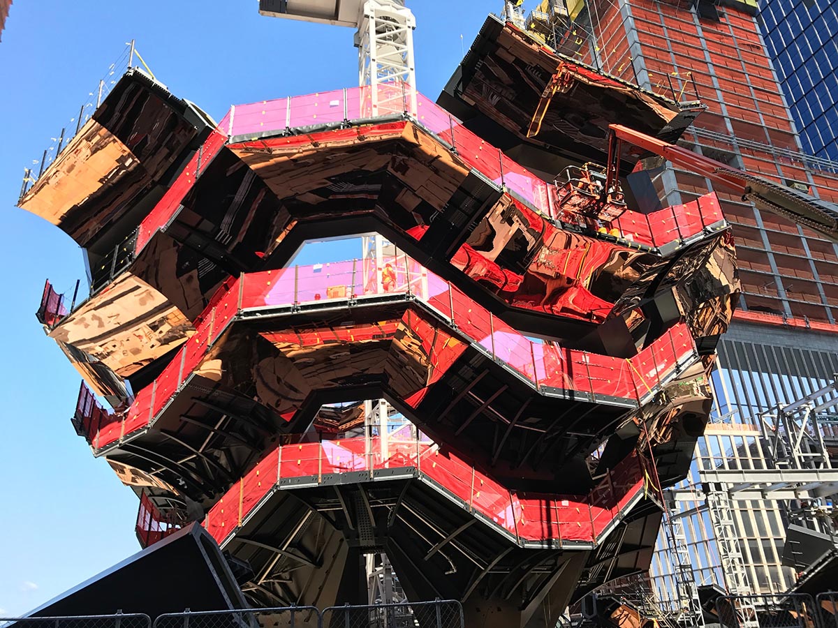 First images show Thomas Heatherwick’s sculptural Vessel takes shape at Hudson Yards