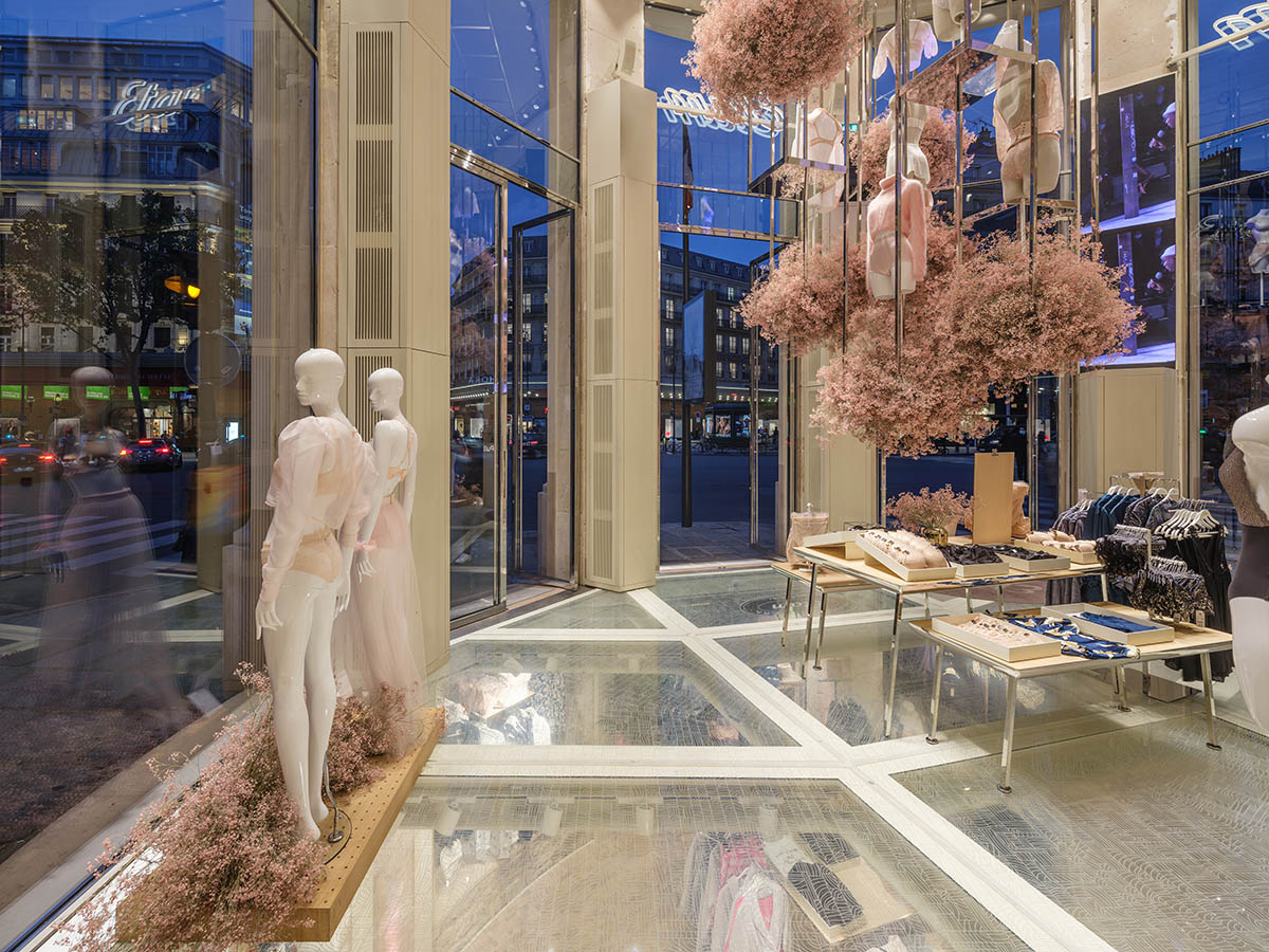 MVRDV renovates 19th-century Haussmann building with glass floor for a lingerie store in Paris
