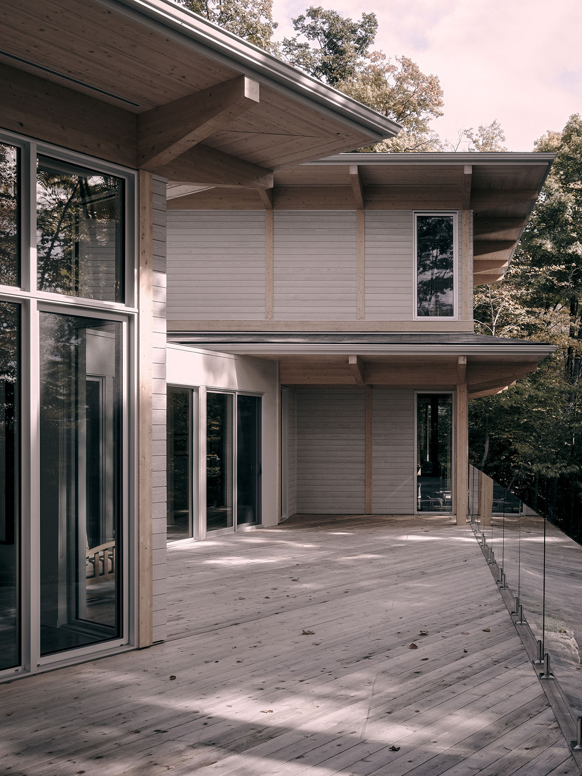 Alain Carle Architecte completes Rolo House on rocky mountains to observe landscape in Quebec