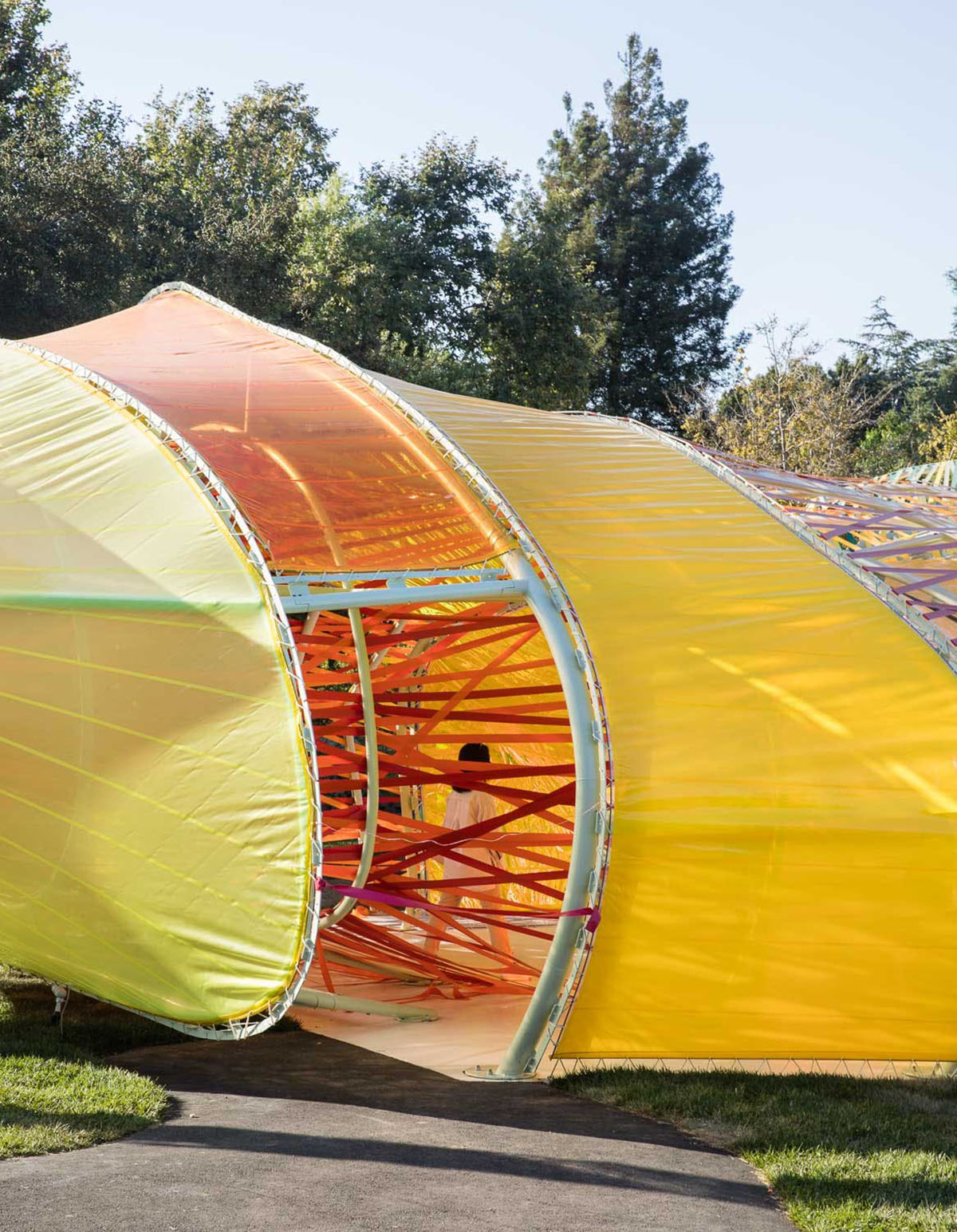 Selgascano's Serpentine Pavilion rebuilt in Los Angeles celebrating Second Home's new location