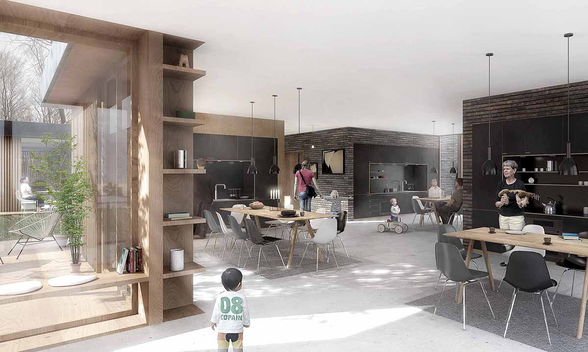 WE Architecture unveils its competition entry for Trygfondens Familyhouse for Denmark