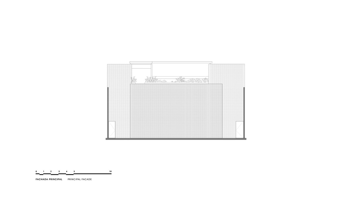 ESRAWE designs house by using red brick pavilion-like volumes in Mexico City