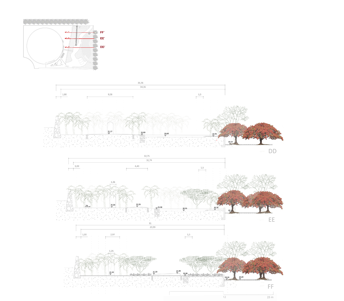 Menis Arquitectos repurposes former oil tank as a cultural space with new banana gardens in Spain  
