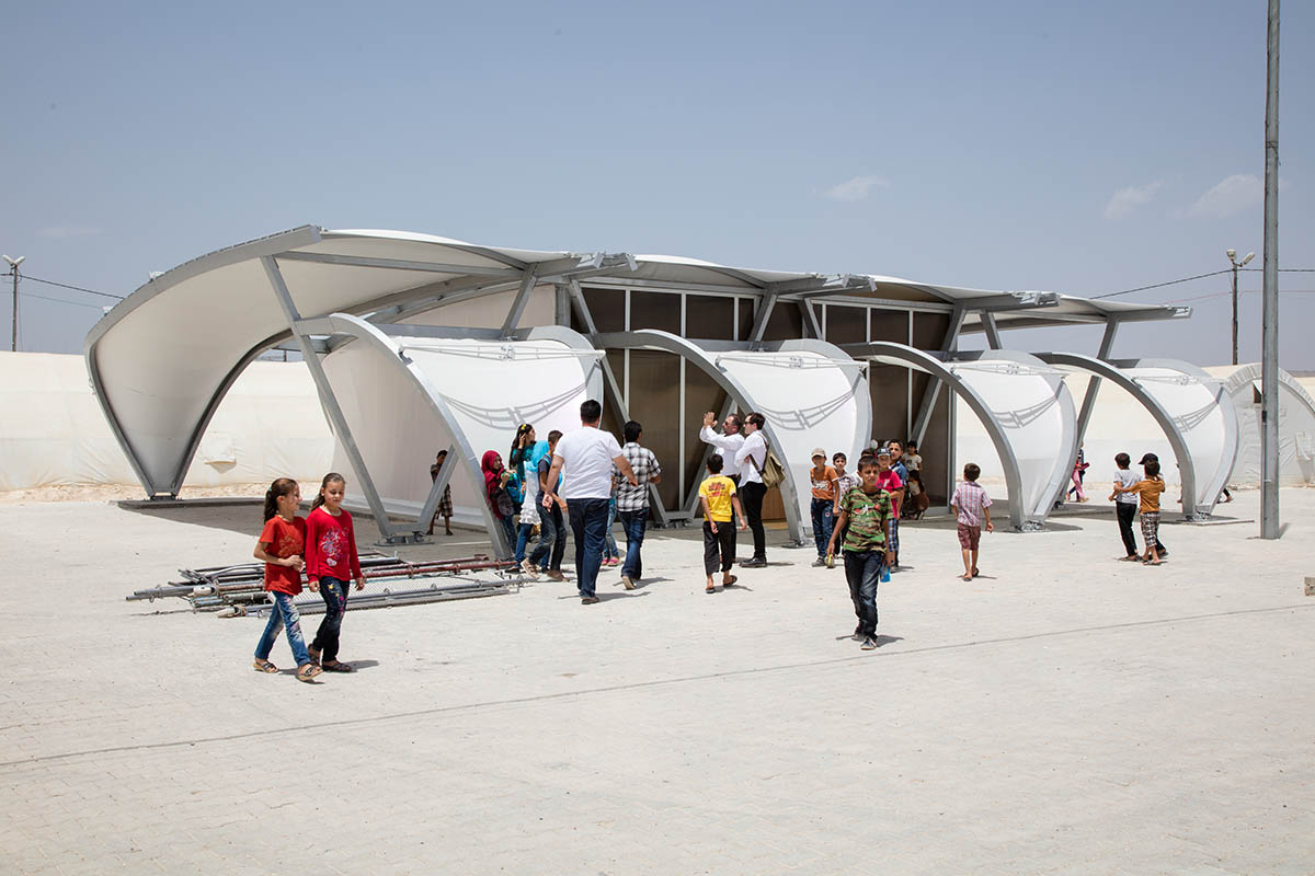 Zaha Hadid Architects creates weather-proof and modular shelters for displaced communities