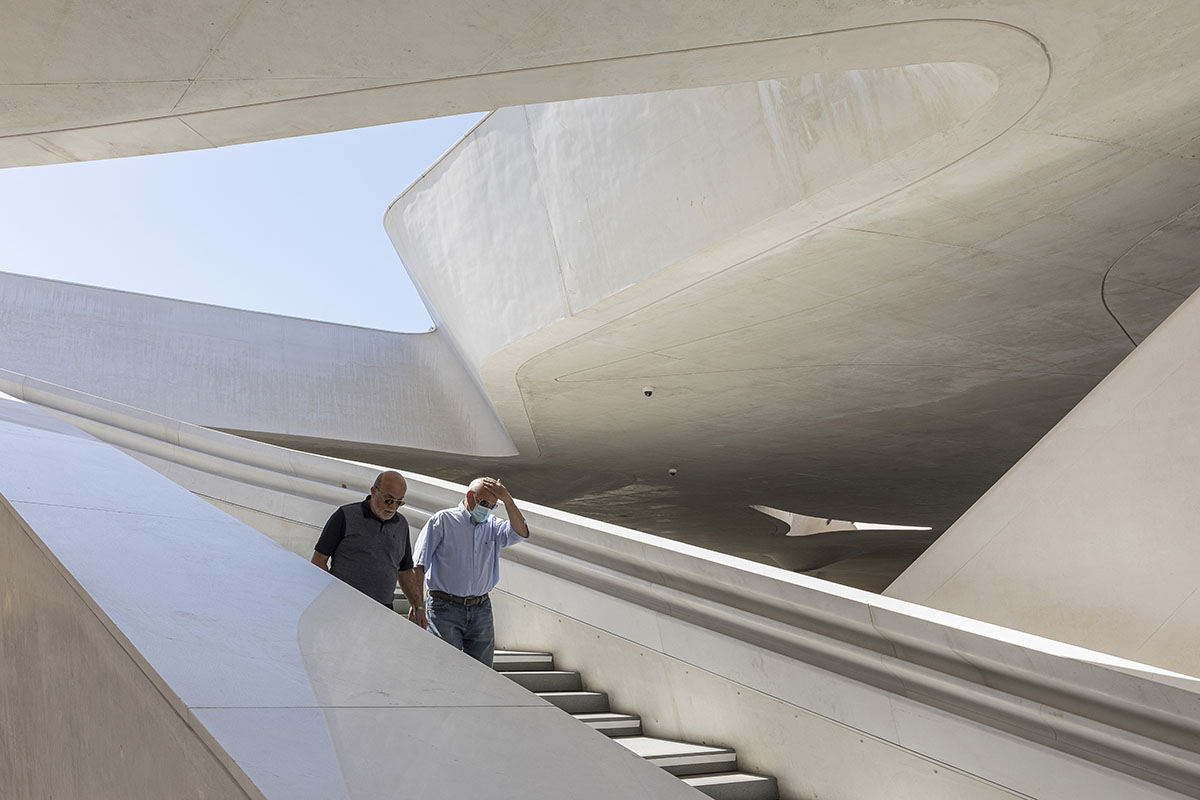 Zaha Hadid Architects designs urban park informed by fluid geometries opening the city's dry moat