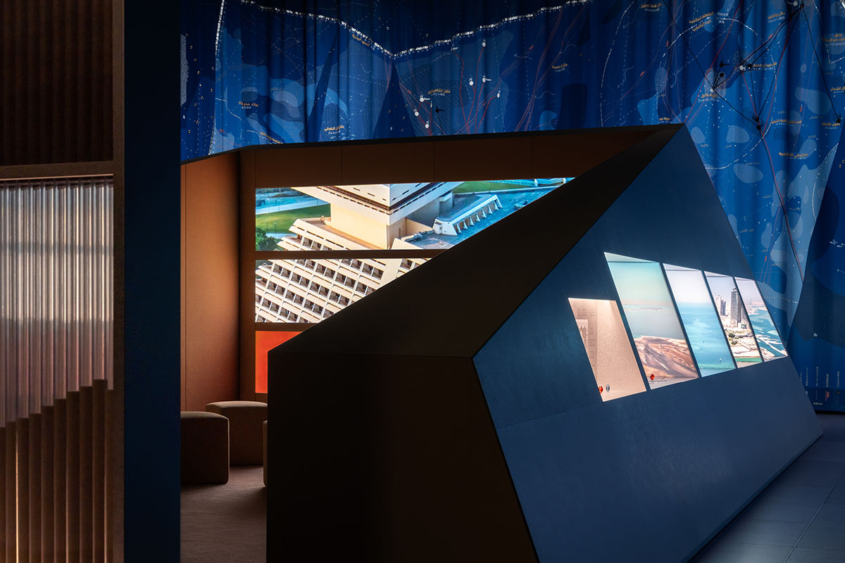 A coastal evolution of Qatar is showcased in an exhibition by AMO at the Qatar Pavilion 