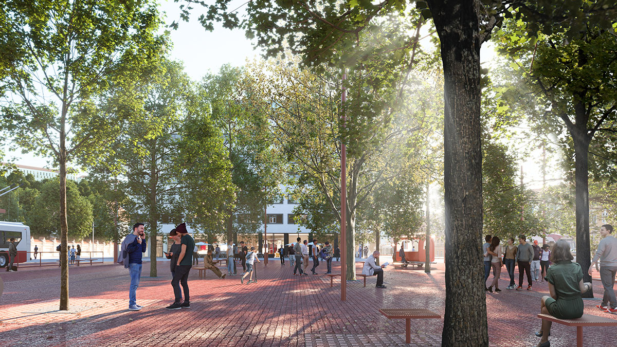 CHYBIK + KRISTOF and dílna transform historic Mendel Square into a vibrant public hub in Brno