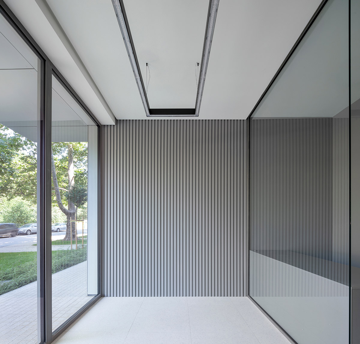 Sharp triangular balconies define this residential block designed by STARH in Bulgaria