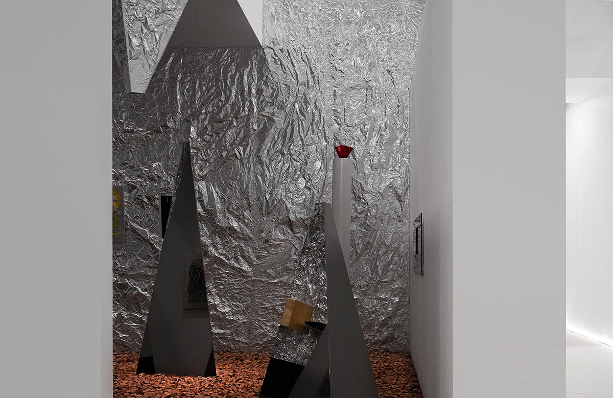 AD ARCHITECTURE creates metallic interiors for Mirror Gallery exhibition space in Shenzhen