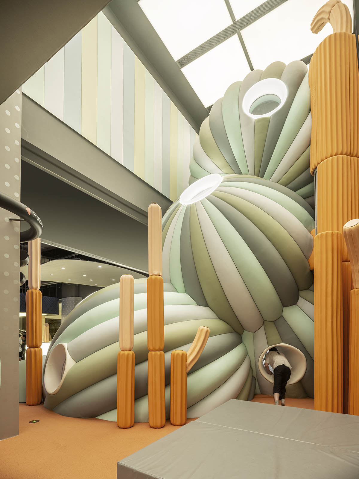 waa creates artificial land for a sports centre that acts like