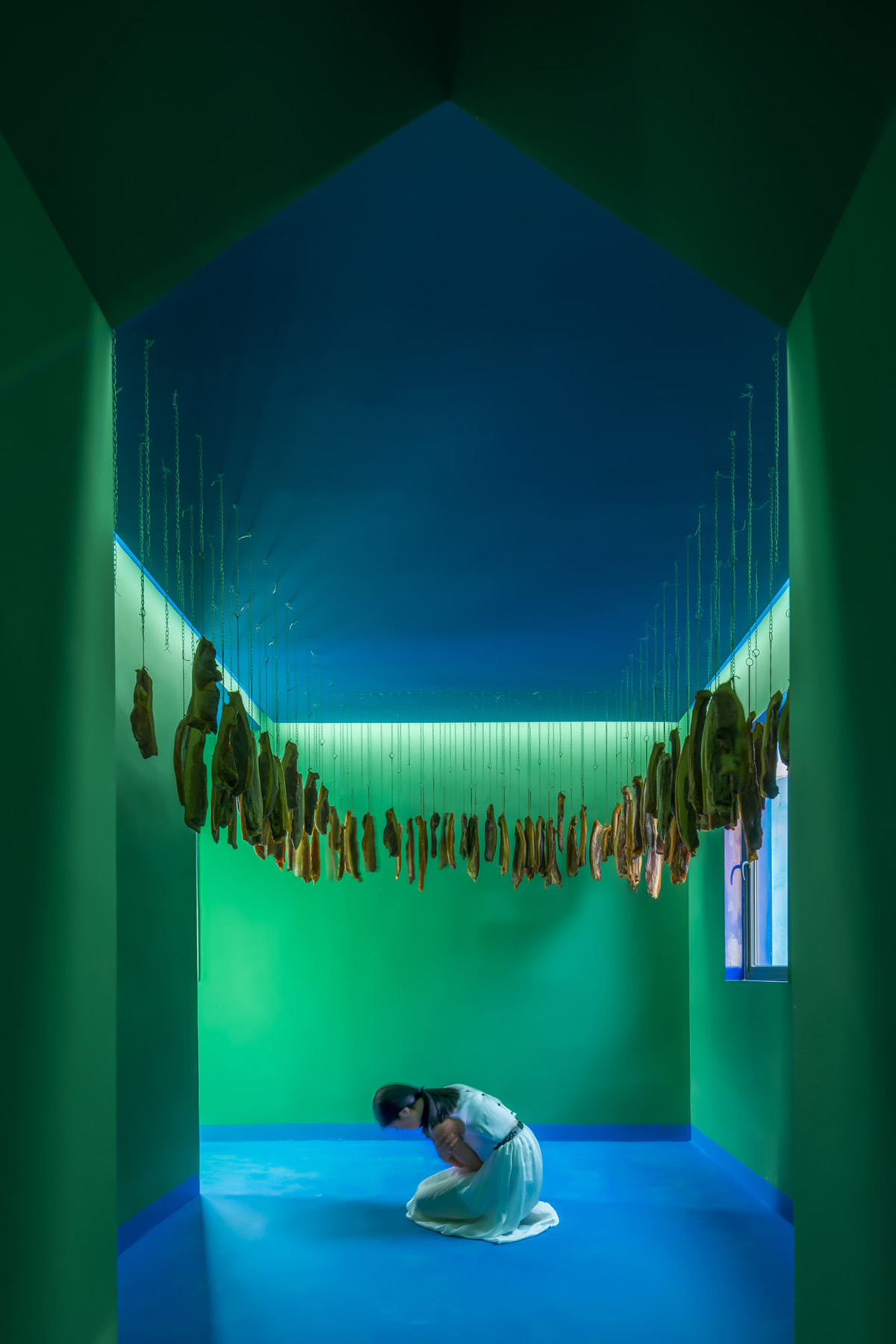 Wutopia Lab built fully pinky and blue houses to distill boundaries between men and women