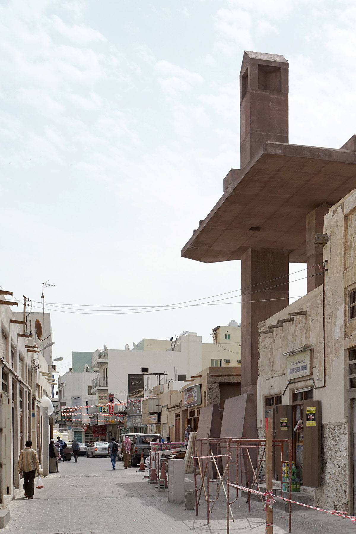 Valerio Olgiati designs monolithic entrance with forest of columns to Pearling Path in Bahrain