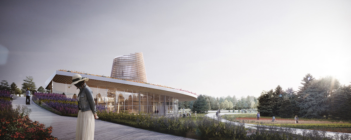 Moriyama & Teshima Architects designs new Honey Bee Research Center with mass timber sweeping roof