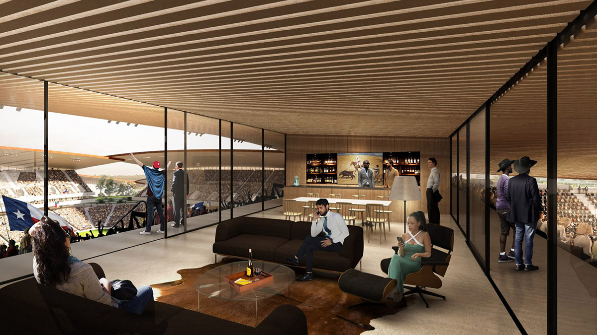 BIG releases new plans for chequerboard-domed sports and music venue in Austin