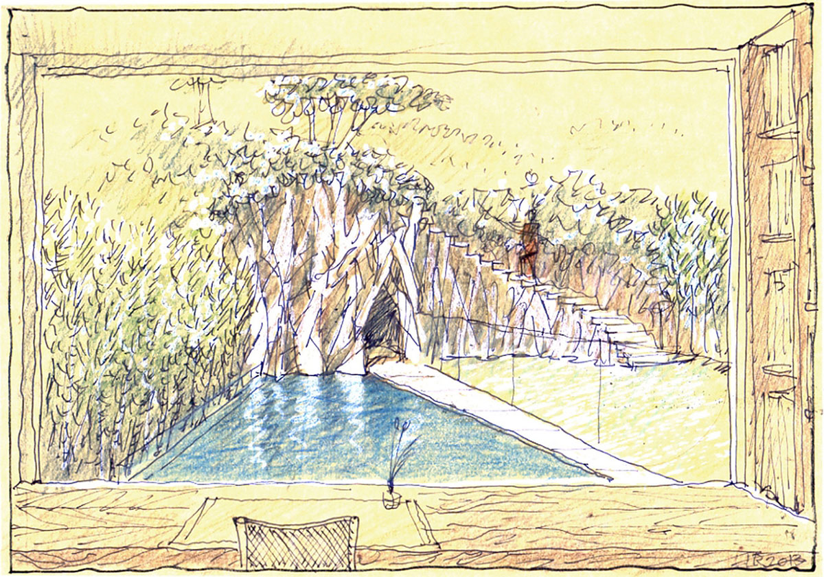 Luigi Rosselli Architects' Book House features shifted concrete slabs overlooking Sydney harbour