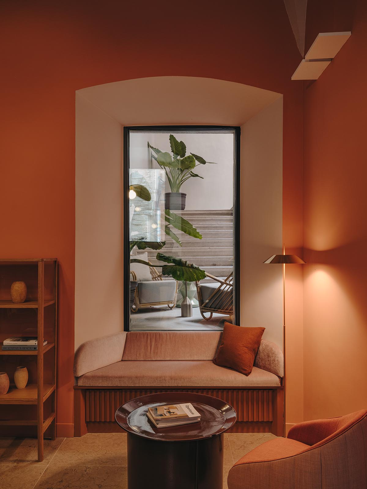 El Equipo Creativo converts 18th-century palace into hotel with rich textures and colors in Girona