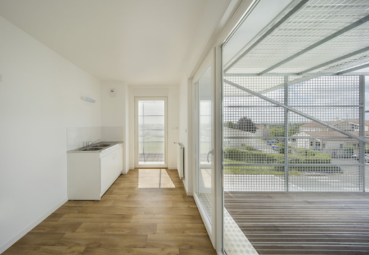 A new social housing project made of stack of metal boxes offers a new way of living  in France