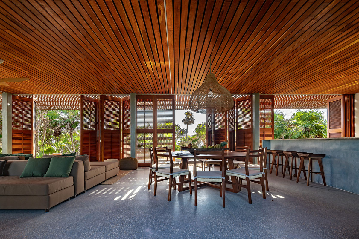 Bautista House by PRODUCTORA brings jungles inside with variations of spatial arrangements in Mexico