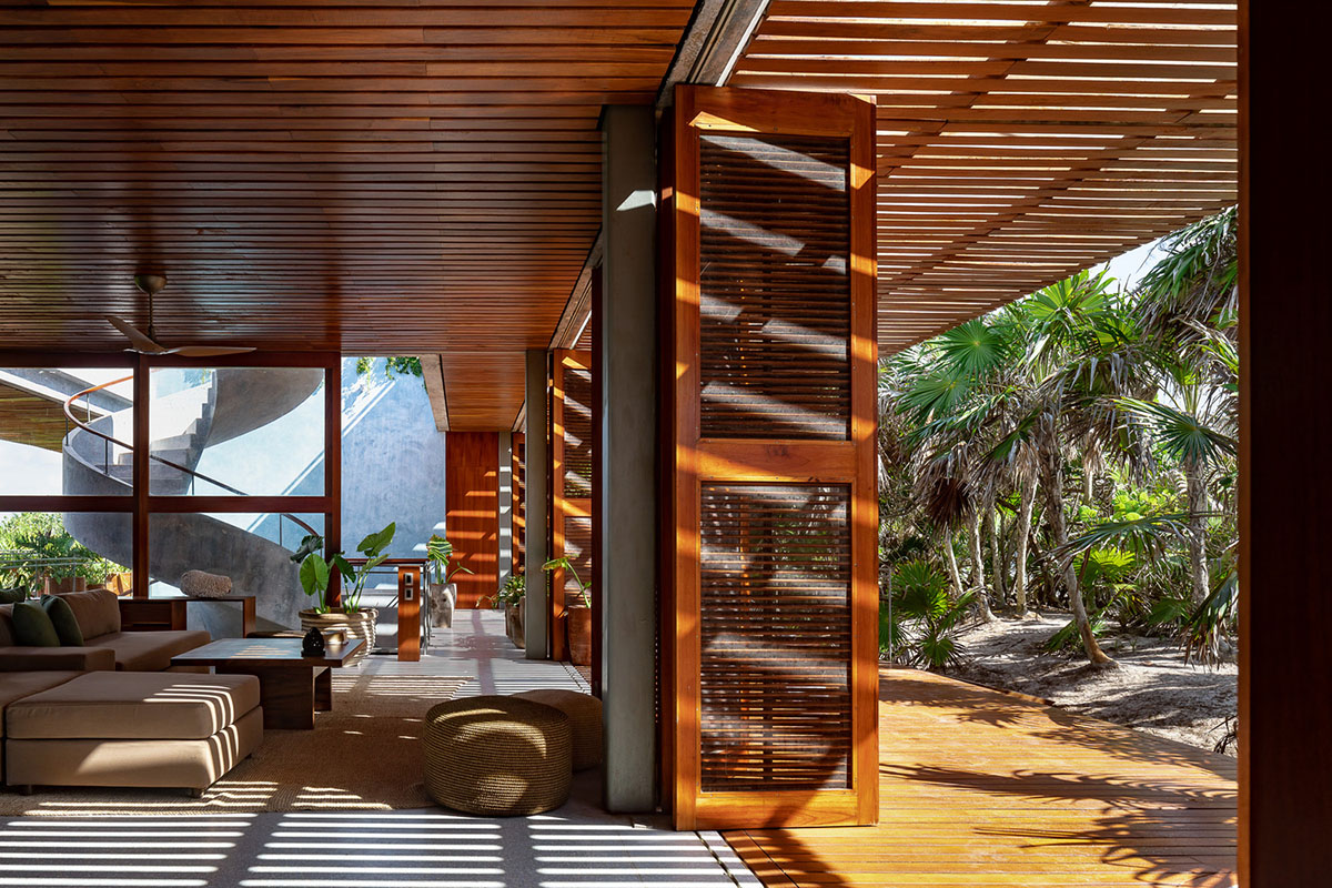 Bautista House by PRODUCTORA brings jungles inside with variations of spatial arrangements in Mexico