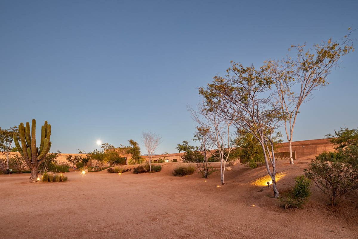 Resort mimics natural motion of desert with punctuated beige-coloured concrete volumes in Mexico 