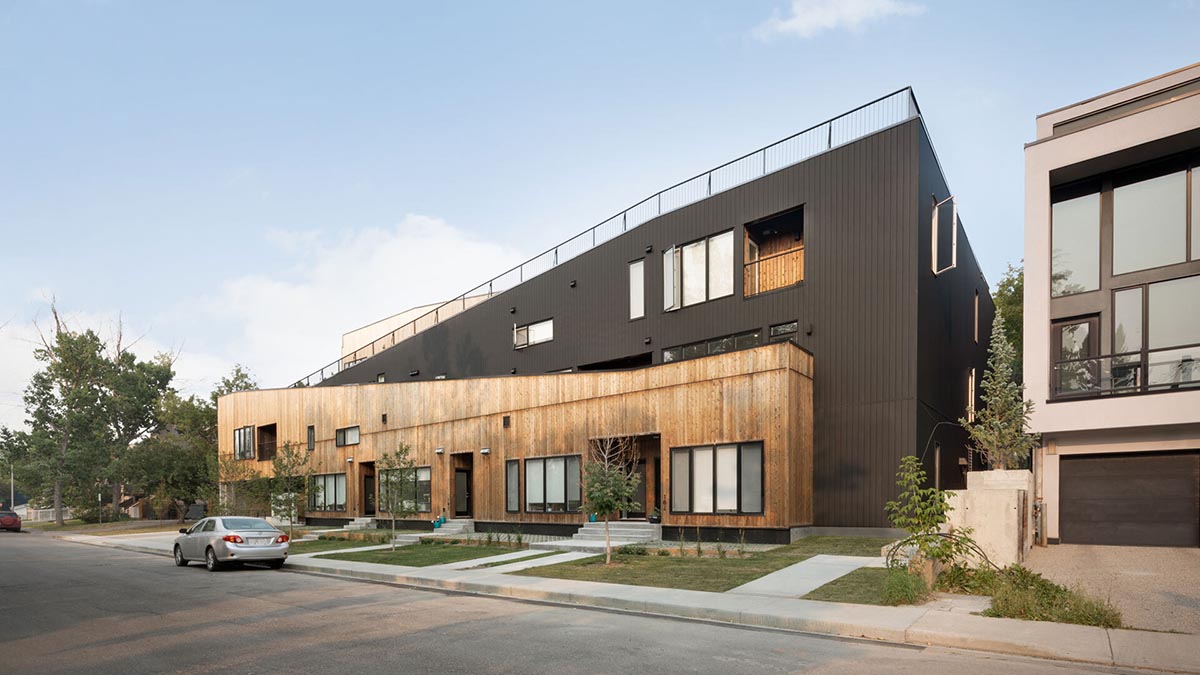 Multi-residential housing by MODA features a barrier-free rooftop urban farm in Calgary