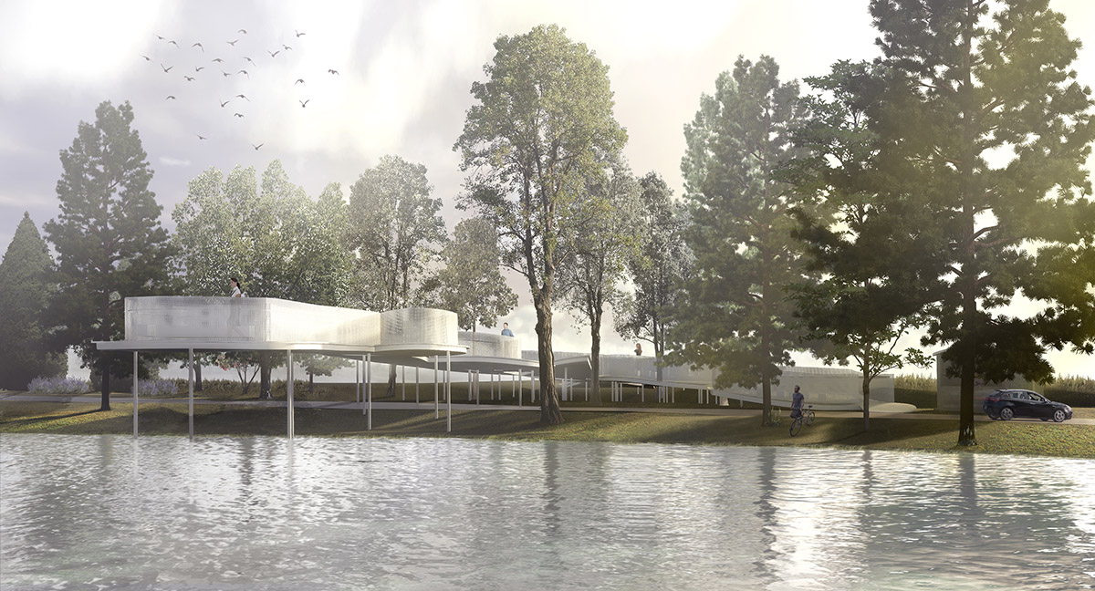 Architects propose sculptural footbridges in Latvia's Gauja National Park