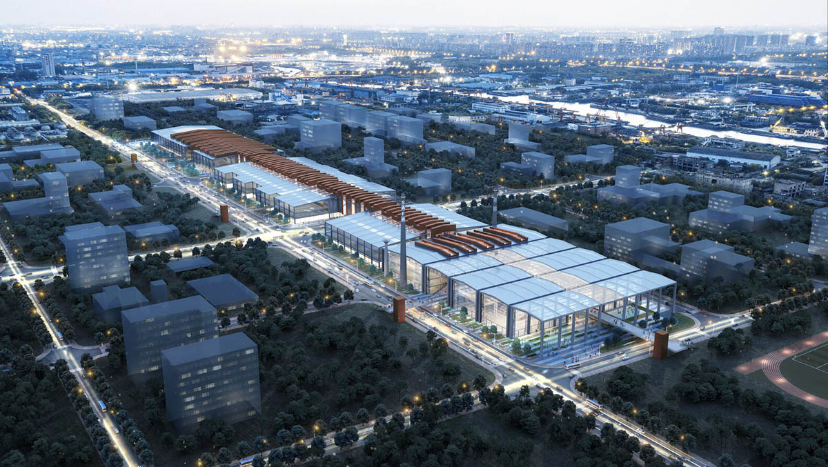 gmp converts disused stainless steel factory turned into art academy in Shanghai