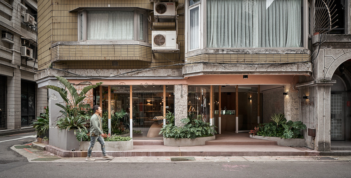 Soar Design Studio adds greenery and smooth surfaces to chocolate store offering garden-like space