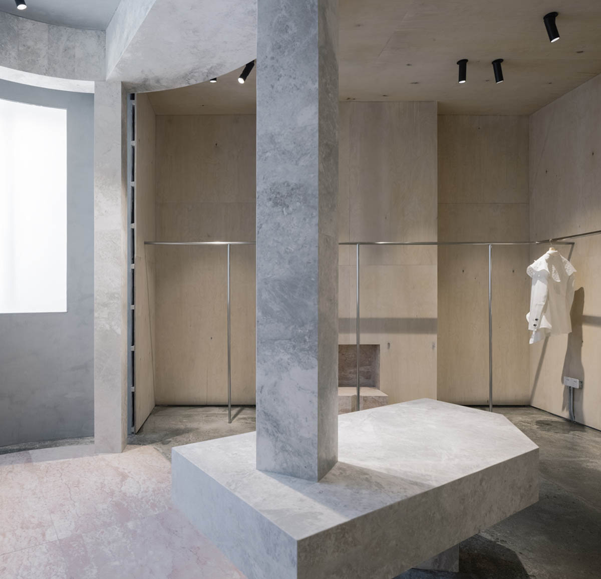 Atelier tao+c converts old residence into a store with free standing elements in Shanghai 