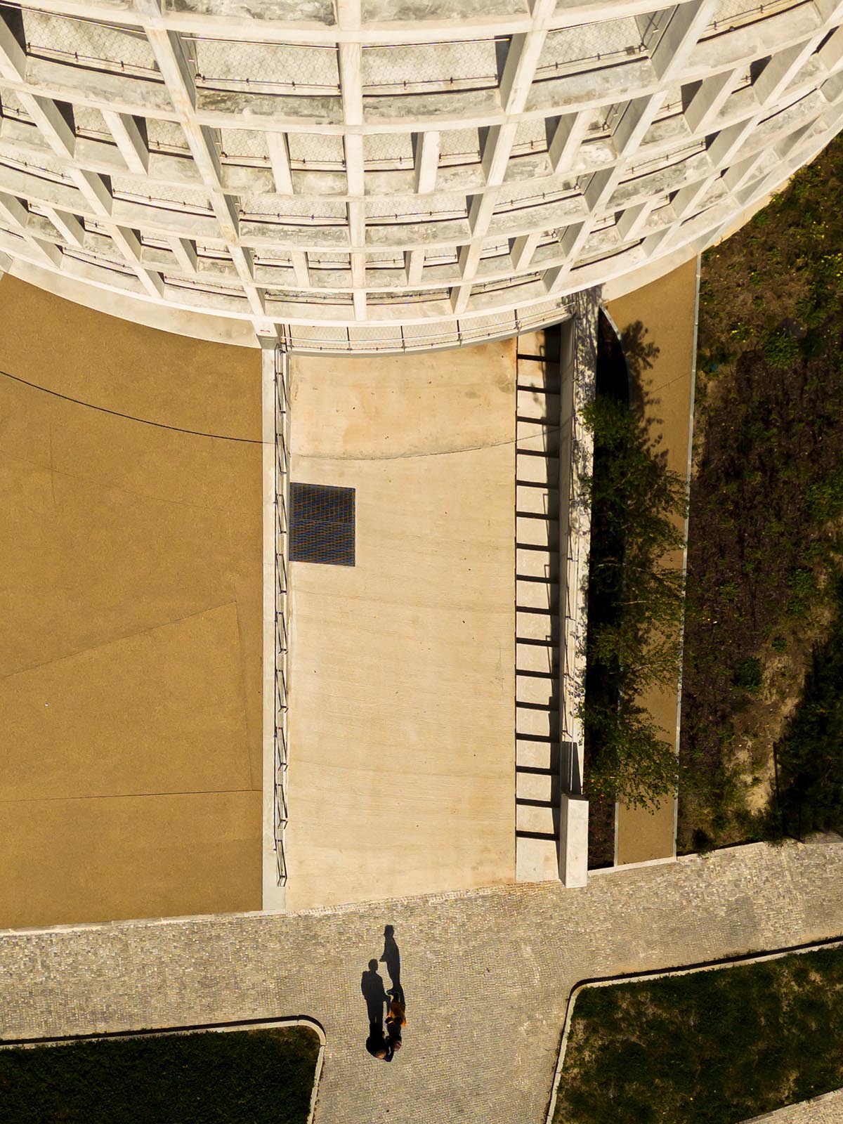 OODA completes cylindrical student housing with colonnaded skin in Porto, Portugal