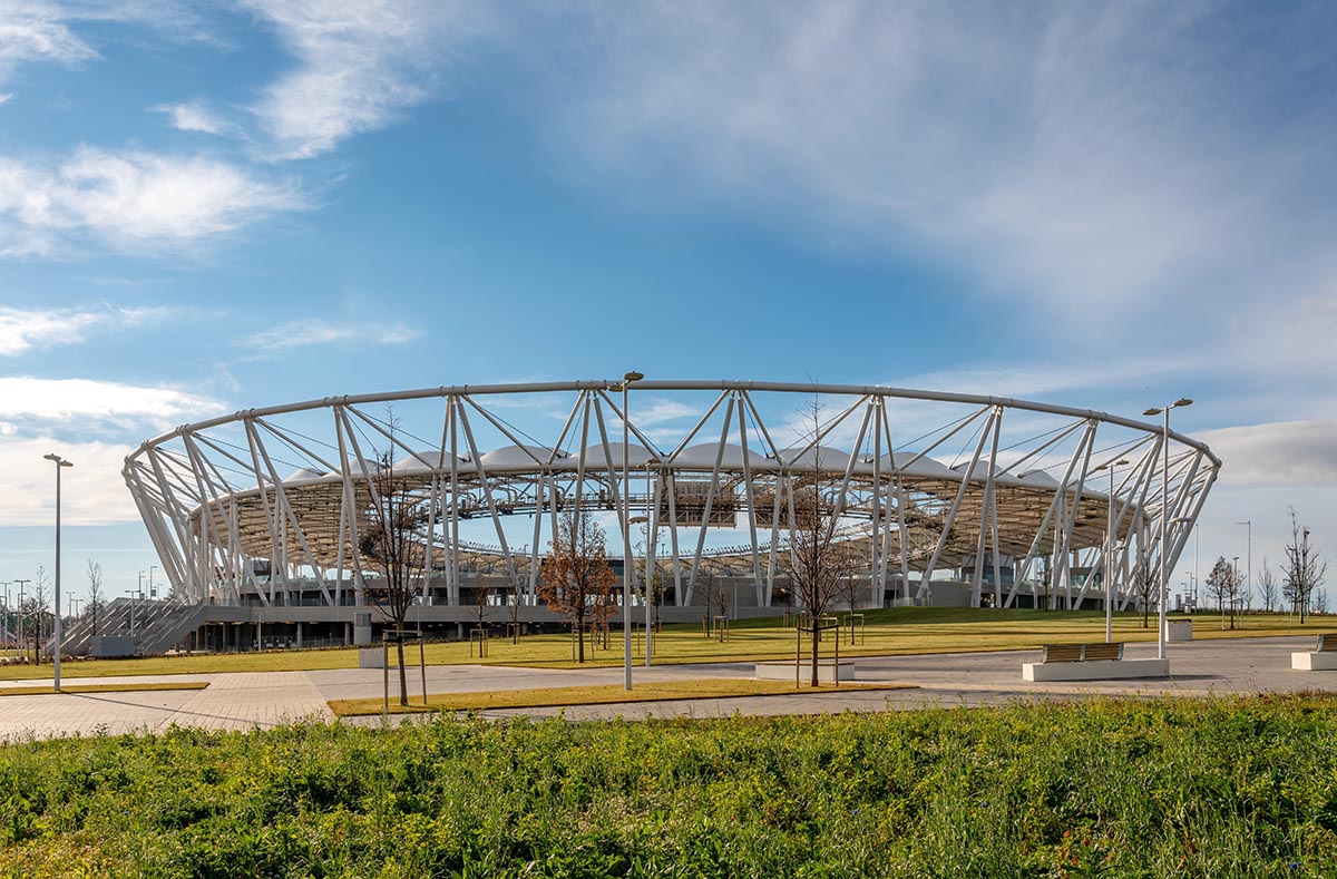 Napur Architect completes sustainable National Athletics Centre in Budapest