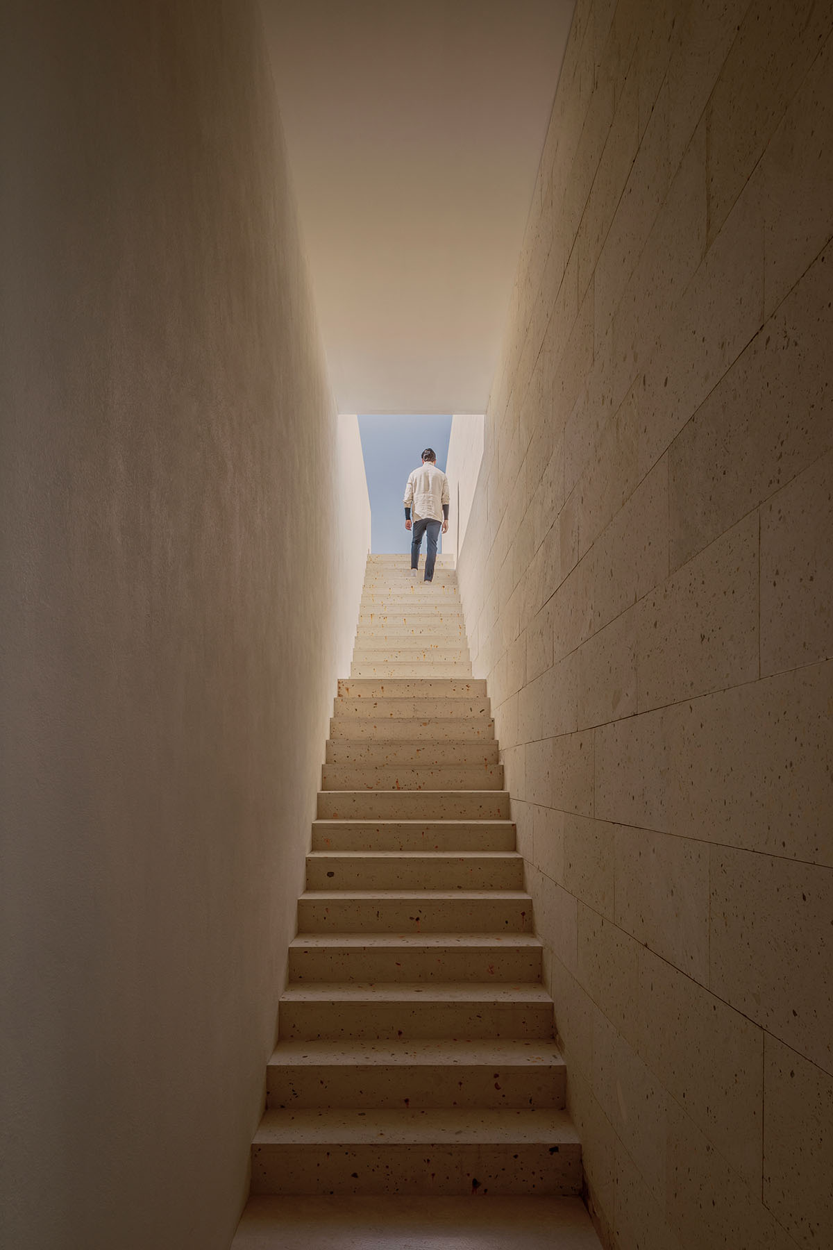 Horizontal Shi House by HW Studio acts like smooth transition on the Mexican ravine 