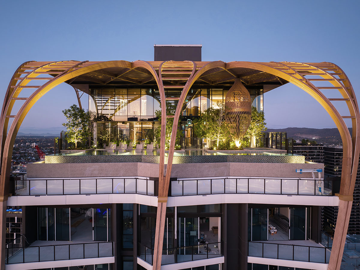 Koichi Takada Architects completes skyscraper featuring organic and meandering façade in Brisbane