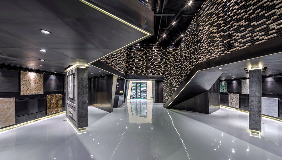 Atelier Alter converts old storage space into a stone archive using thousands of 10cm stone cubes