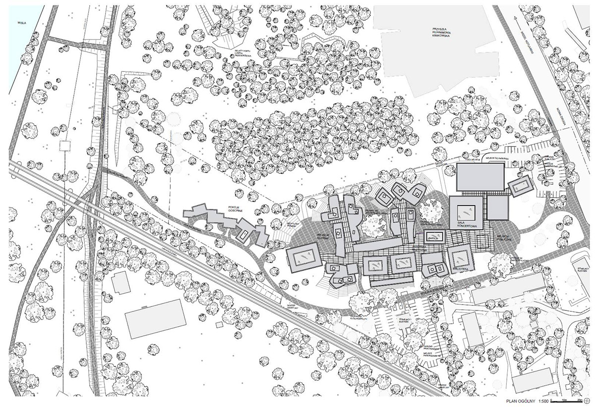 Frank Gehry to design new Krakow Academy of Music campus with windowless silver-looking volumes